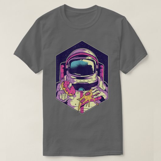 Astron Avec T-shirt Pizzaslice Astronaut Pizza (Design devant)