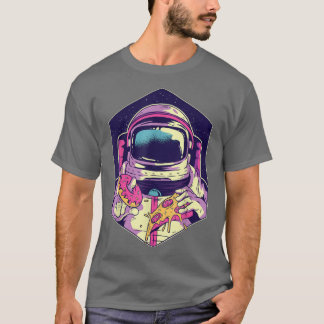 Astron Avec T-shirt Pizzaslice Astronaut Pizza