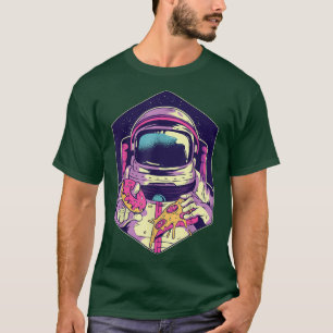 Astron Avec T-shirt Pizzaslice Astronaut Pizza