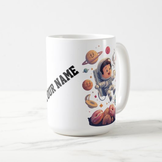 Astronaut Adventure Mug – Exploring the Galaxy (Devant droit)