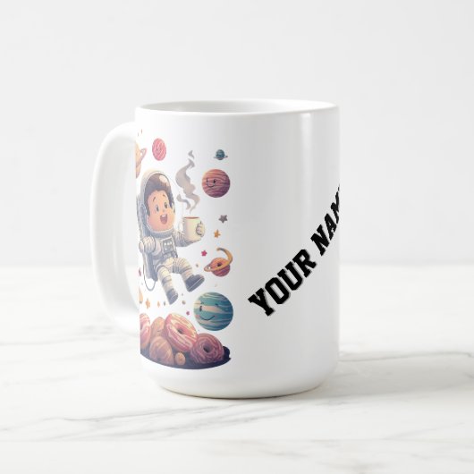 Astronaut Adventure Mug – Exploring the Galaxy (Devant gauche)