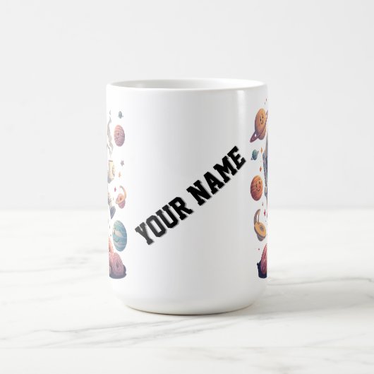 Astronaut Adventure Mug – Exploring the Galaxy Koffiemok (Center)