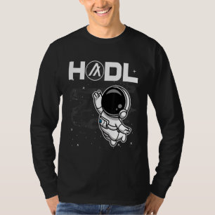 Astronaut Algorand Algo Coin Hodl to the Moon Cryp T-shirt