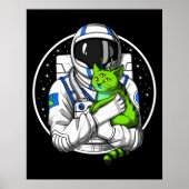 Astronaut Alien Cat Poster (Voorkant)