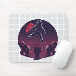 Astronaut & Aliens Grid Muismat