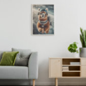 Astronaut Alpaca Poster