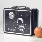 Astronaut Amusant Dans Lunchbox en métal spatial (En situation)