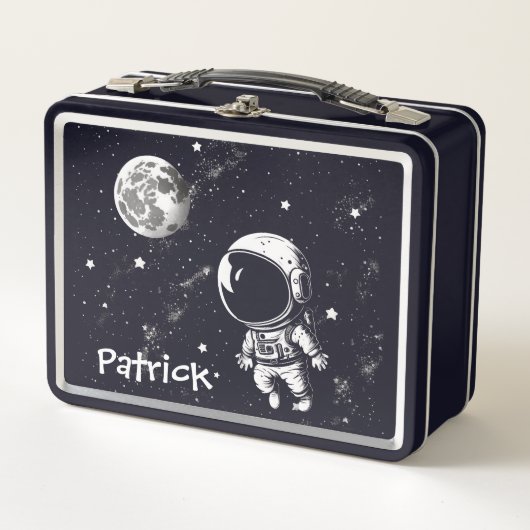 Astronaut Amusant Dans Lunchbox en métal spatial (Devant)
