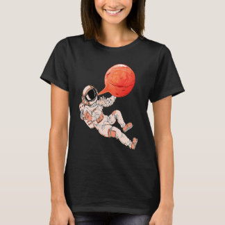 Astronaut and Bubble Gum Planet Boys Kids Outer Sp T-shirt