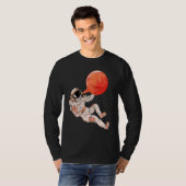 Astronaut and Bubble Gum Planet Boys Kids Outer Sp T-shirt (Voorkant volledig)