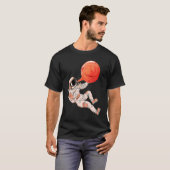 Astronaut and Bubble Gum Planet Boys Kids Outer Sp T-shirt (Voorkant volledig)