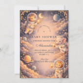 Astronaut Animals Space Baby Shower Kaart (Voorkant)