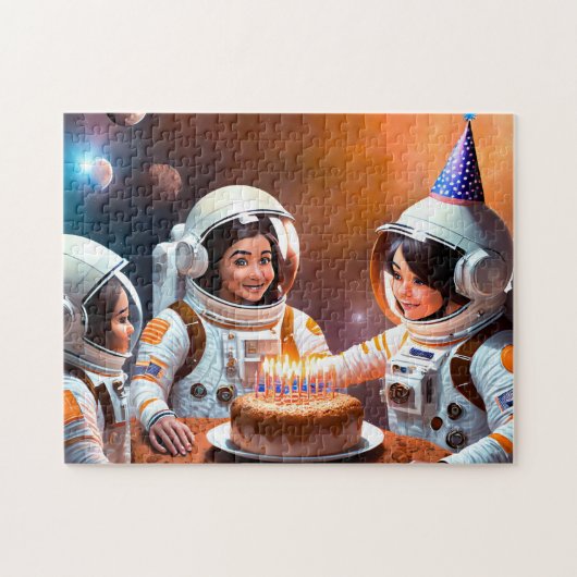 Astronaut Anniversaire 2 Photo Puzzles Internet Ji (Horizontal)