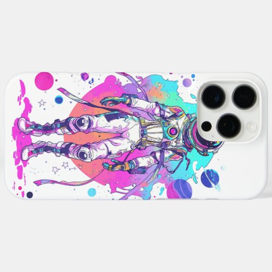 Astronaut Apollo iPhone / iPad hoesje (Achterkant (horizontaal))