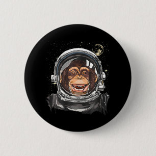 Astronaut Astronaut Wilde dierentuin Ronde Button 5,7 Cm