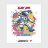 Astronaut Back-to-School "Future Genius in Orbit"  Sticker (Vel)