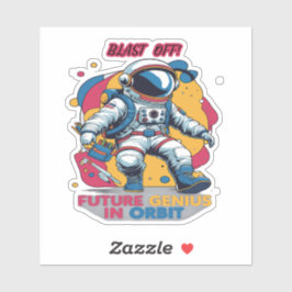 Astronaut Back-to-School "Future Genius in Orbit"  Sticker