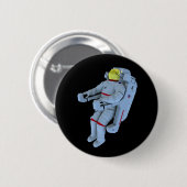 astronaut badge ronde button 5,7 cm (Voorkant /achterkant)