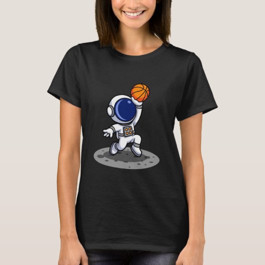 Astronaut Basketball Adventure T-shirt (Voorkant)