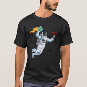 Astronaut Basketballer Basketbal spelen in Spa T-shirt