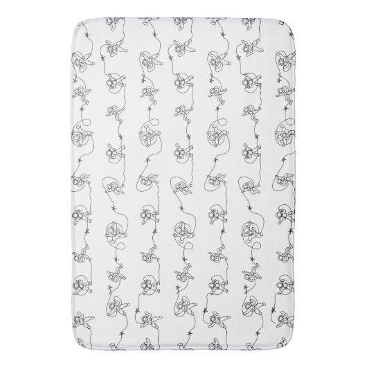 Astronaut Bath Mat (Voorkant Verticaal)