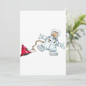 astronaut bedankkaart (Staand voorkant)