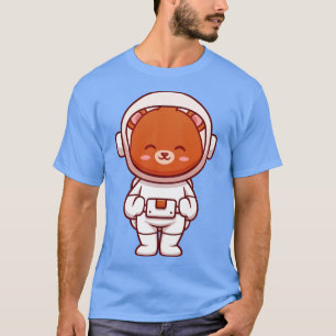 Astronaut Beer Astronaut Cartoon T-shirt