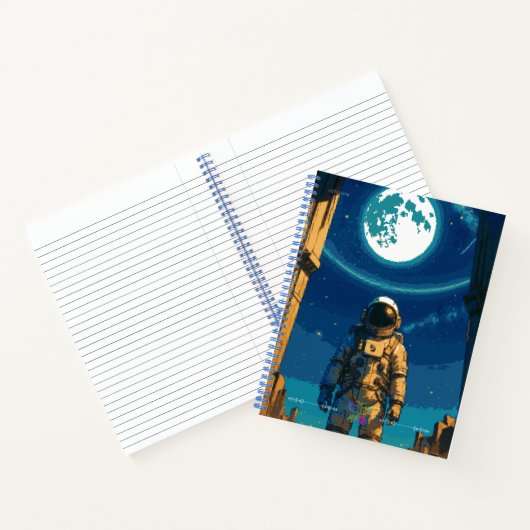 Astronaut Beneath the Celestial Gate Premium Notitieboek (Binnen)