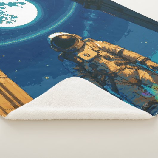 Astronaut Beneath the Celestial Gate Premium Sherpa Deken (3/4)