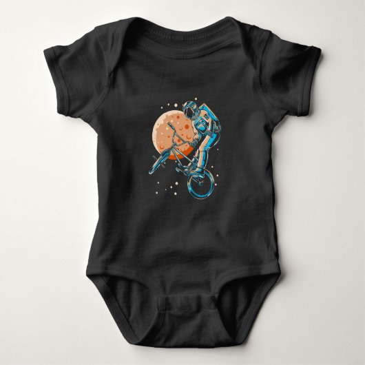 Astronaut BMX Moon Space Biker Romper (Voorkant)