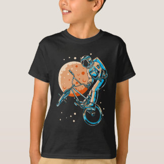 Astronaut BMX Moon Space Biker T-shirt