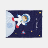 Astronaut Boy Fleece Deken (Voorkant (Horizontaal))