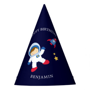Astronaut Boy Kids Birthday Feesthoedjes