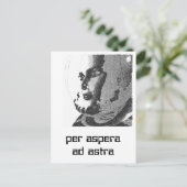 astronaut briefkaart (Staand voorkant)