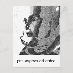 astronaut briefkaart