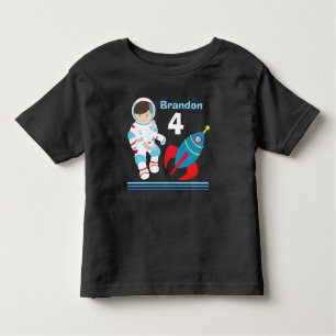 Astronaut buiten ruimte koele aangepaste verjaarda kinder shirts
