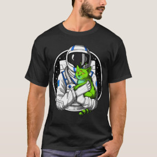 Astronaut Buitenaards Kat Liefhebber T-shirt