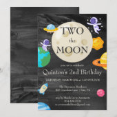 Astronaut Buitenruimte 2e verjaardag Kaart (Voorkant / Achterkant)