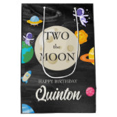 Astronaut Buitenruimte 2e verjaardag Medium Cadeauzakje (Achterkant)