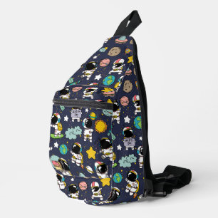 Astronaut Buitenruimte CartoonAstronaut Ruimtekaar Sling Bag