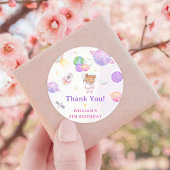 Astronaut Buitenruimte Dag Dank u Ronde Sticker