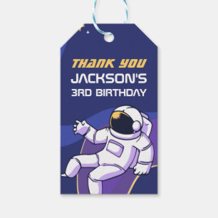 Astronaut Buitenruimte Kinderen op zaterdag Cadeaulabel