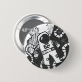 Astronaut Button (Voorkant /achterkant)
