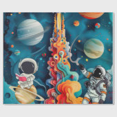 Astronaut Cadeaupapier (Vlak)