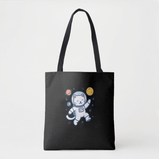 Astronaut Cat Adventure Draagtas (Voorkant)
