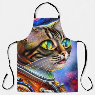 Astronaut Cat Artwork Schort