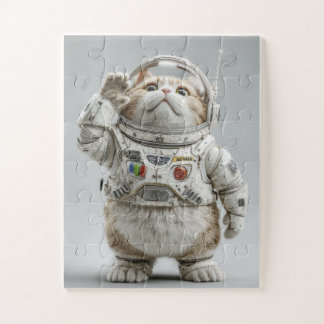 Astronaut Cat Explorer - Puzzle spatial mignon