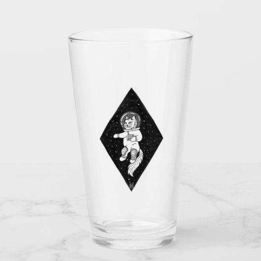 Astronaut Cat Glas (Voorkant)