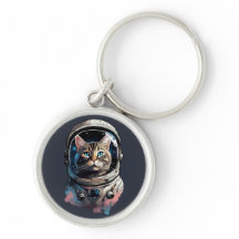 Astronaut Cat in Space Waterverf Kunst