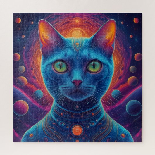Astronaut Cat Legpuzzel (Verticaal)